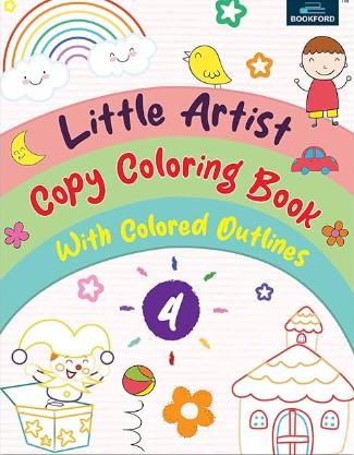 Little Artist Copy Coloring Book for kids 4